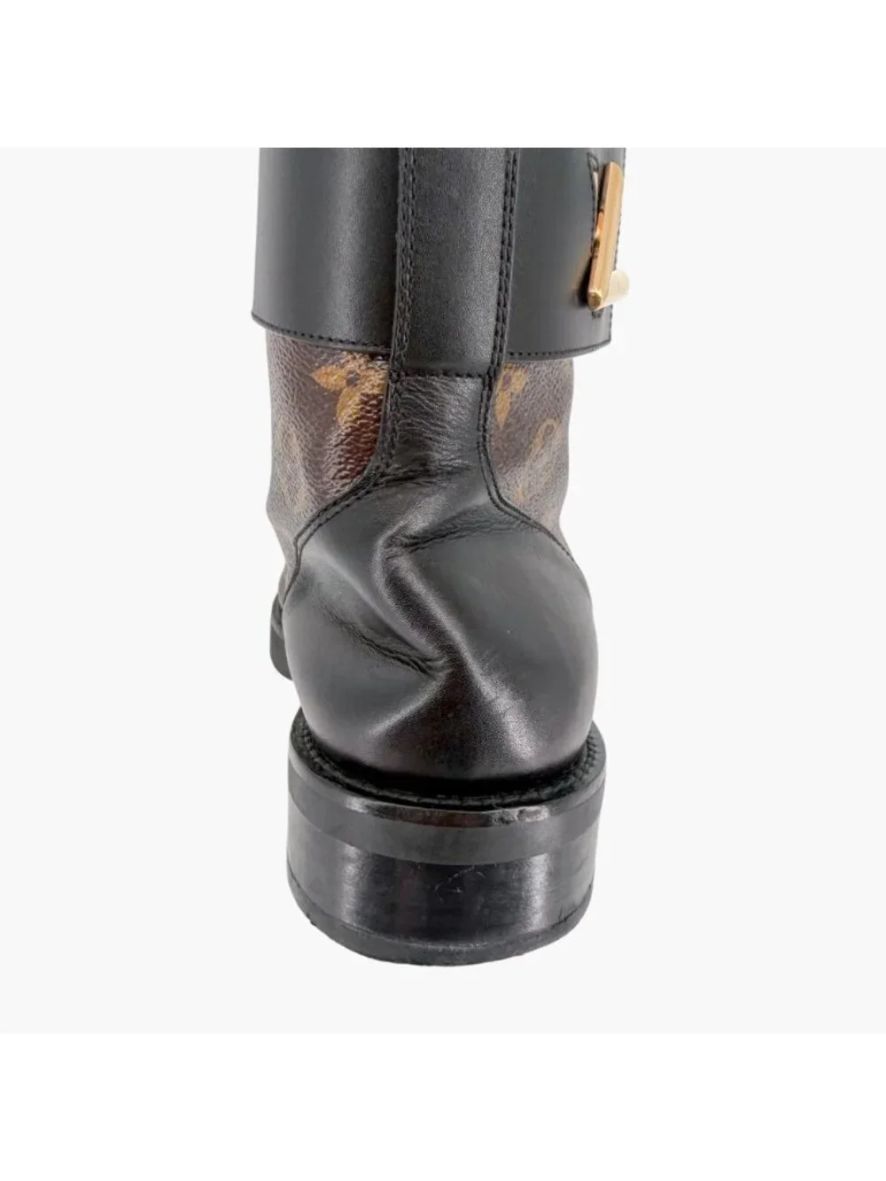 Louis Vuitton Ranger Wonderland Combat Boots Brown LV Size 36.5 US 6.5 Women’s
